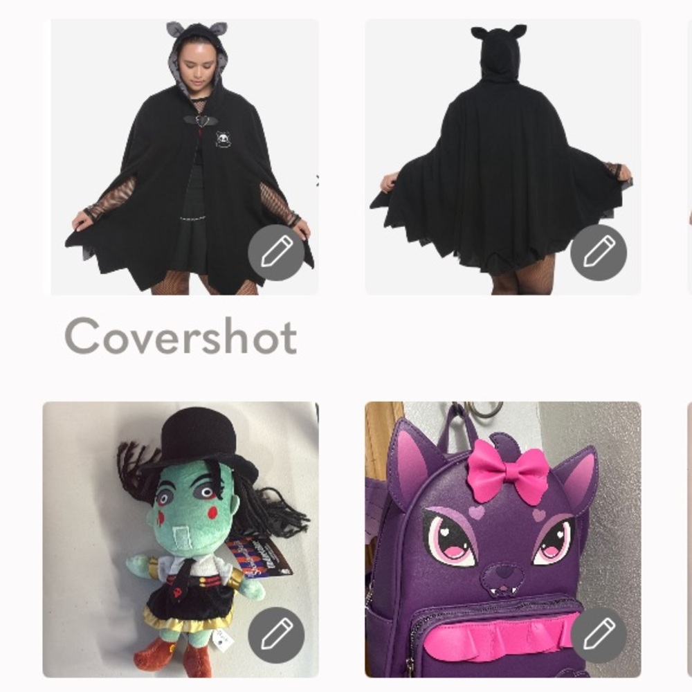 Skelanimals🖤Cape+ Undertaker, plush🦇+💜Monster-High🎒bag